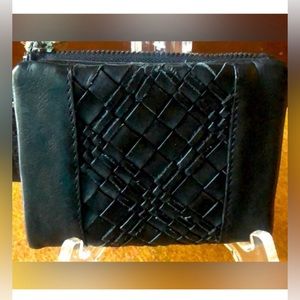 BLACK LEATHER BI-FOLD WALLET 
NWOT